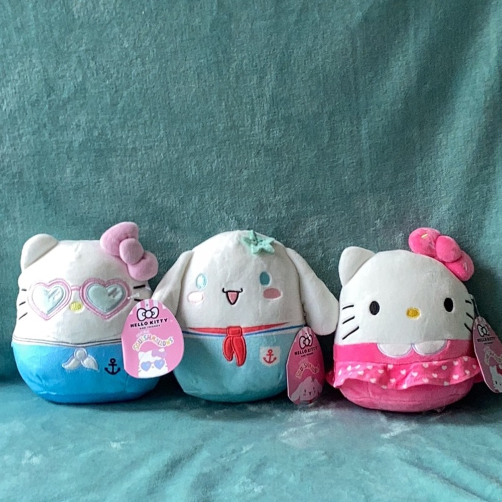 Hello Kitty Nautical Plush Squishmallow Trio